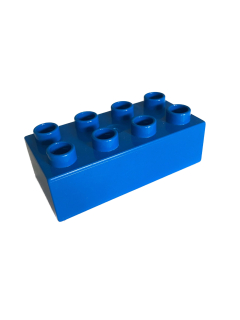 Lego Duplo kostka tm. modrá 4x2